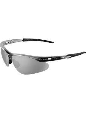 Stinger® Silver Mirror Lens, Shiny Black to Silver Frame Safety Glasses - BH6117