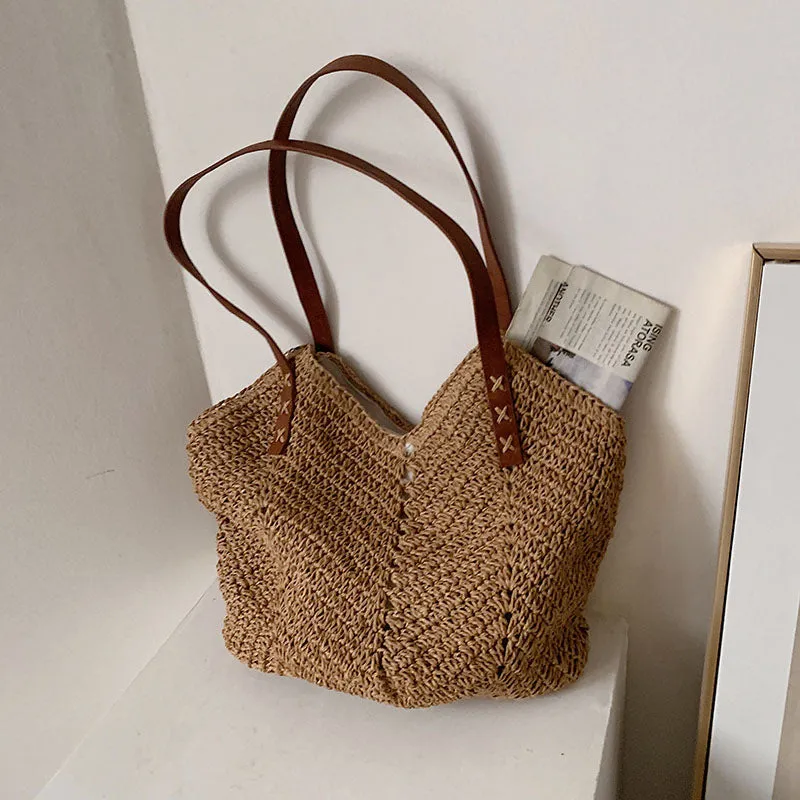 Straw Woven Bag Casual Beach Bag