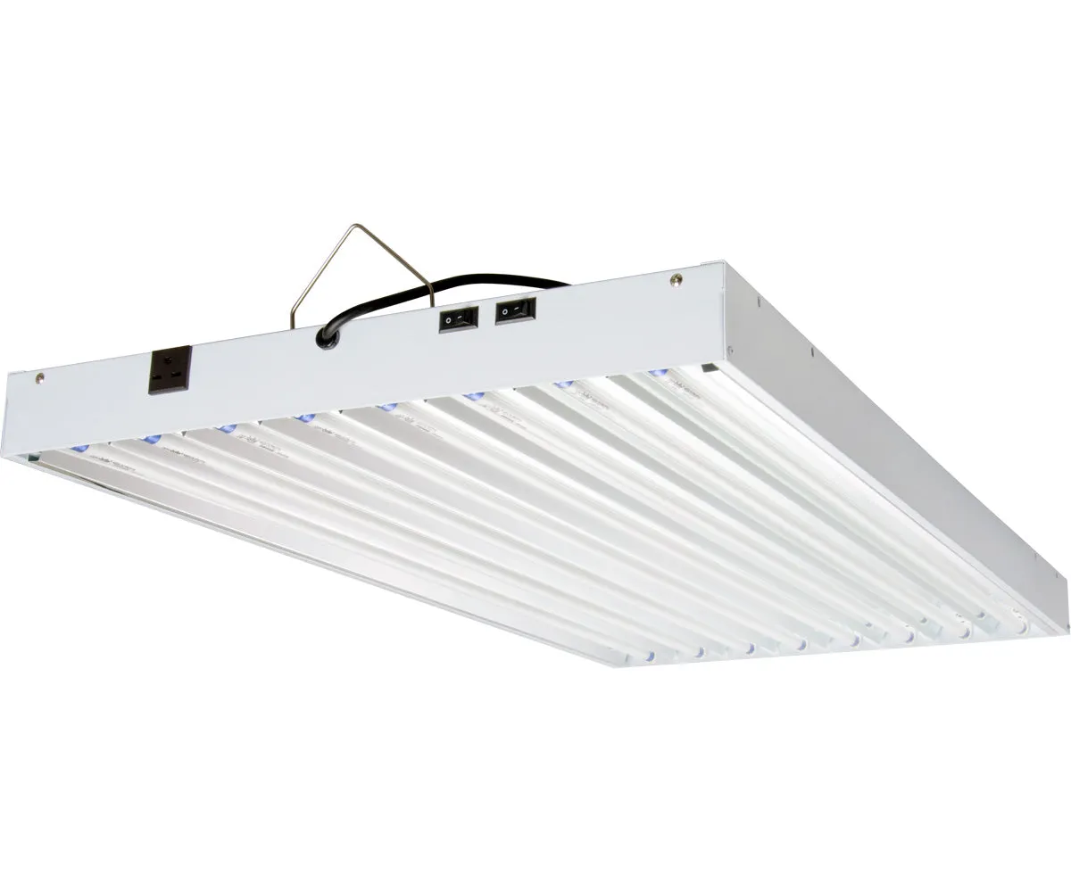 T5 4Ft 8 Tube 240V Fixture w/Bulbs