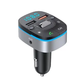 T75 V5.0 FM Transmitter For Car Wireless Adapter Cigarette