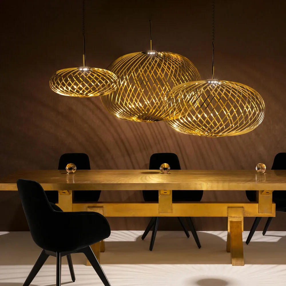tom dixon | spring pendant light | brass large