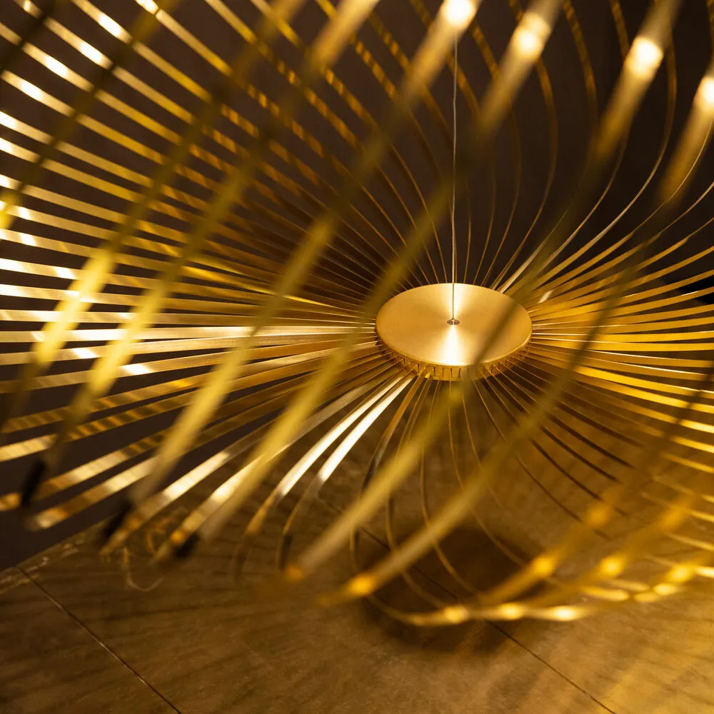 tom dixon | spring pendant light | brass large