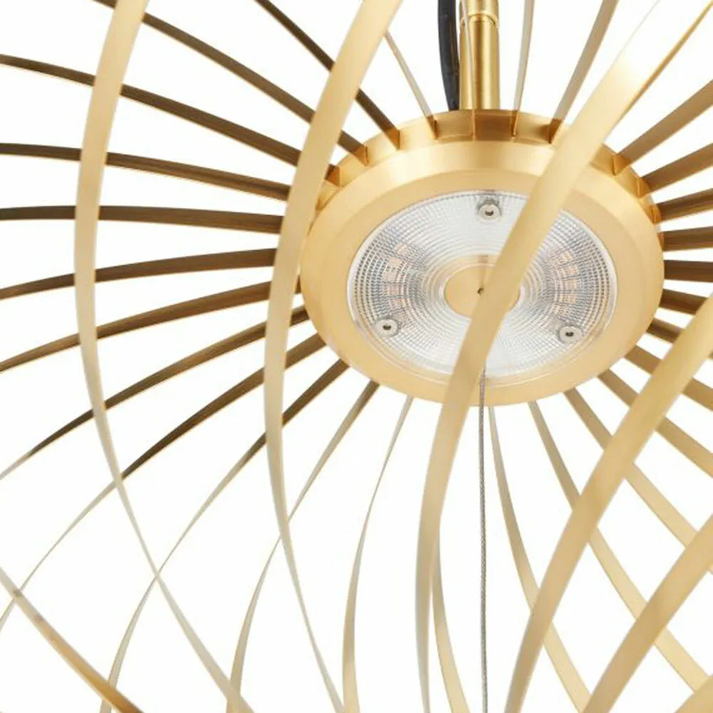 tom dixon | spring pendant light | brass large