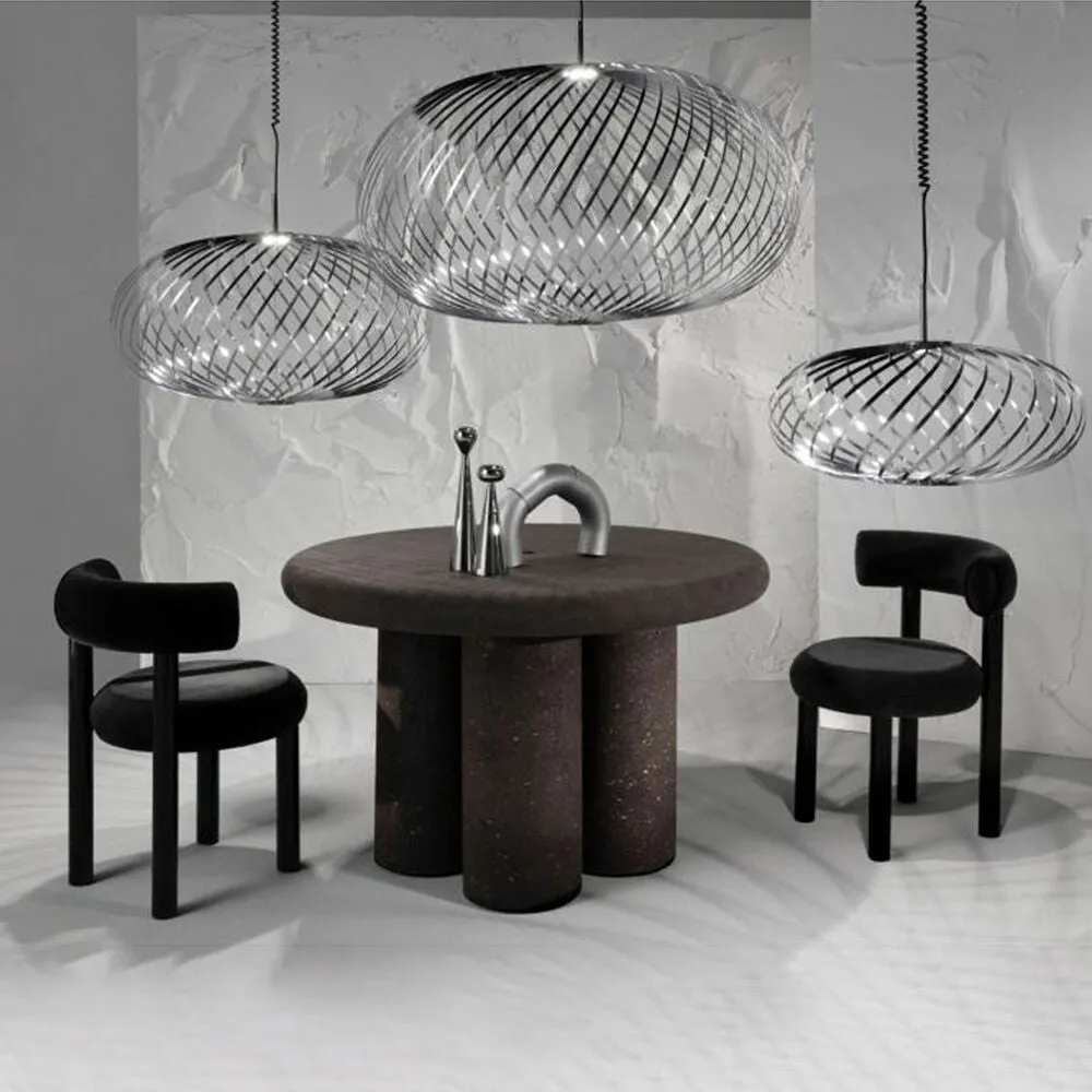 tom dixon | spring pendant light | silver small - DC
