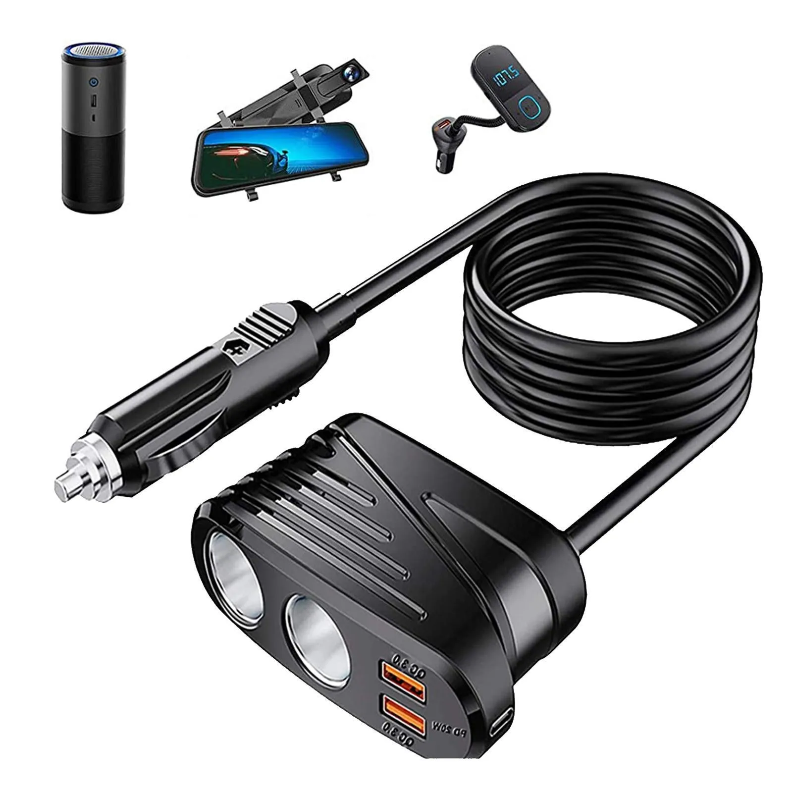 TR31 Cigarette Lighter Adapter 2 Socket Cigarette Lighter