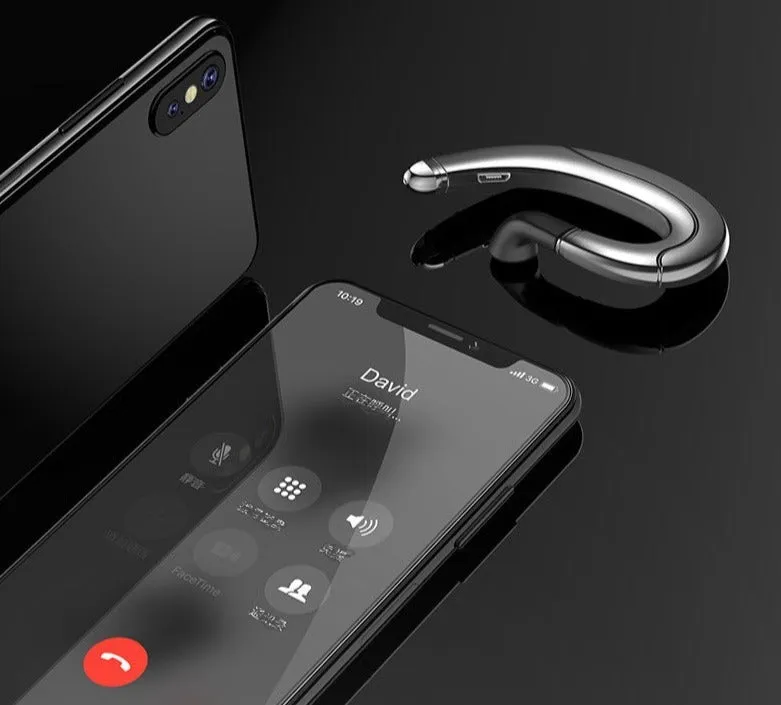 TWS Bluetooth Ear-hook Headset with Bone-Conduction