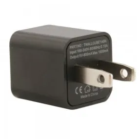 UNIVERSAL USB WALL CHARGER BLACK CUBE