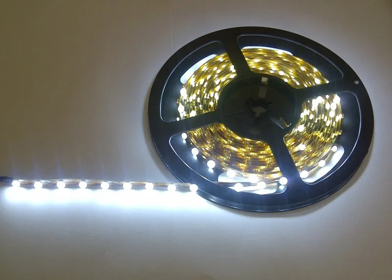 White Flexible LED strip - 30 way, 12V