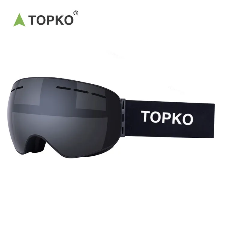Wide Field Of View Frameless Anti-Fog Ski Goggles