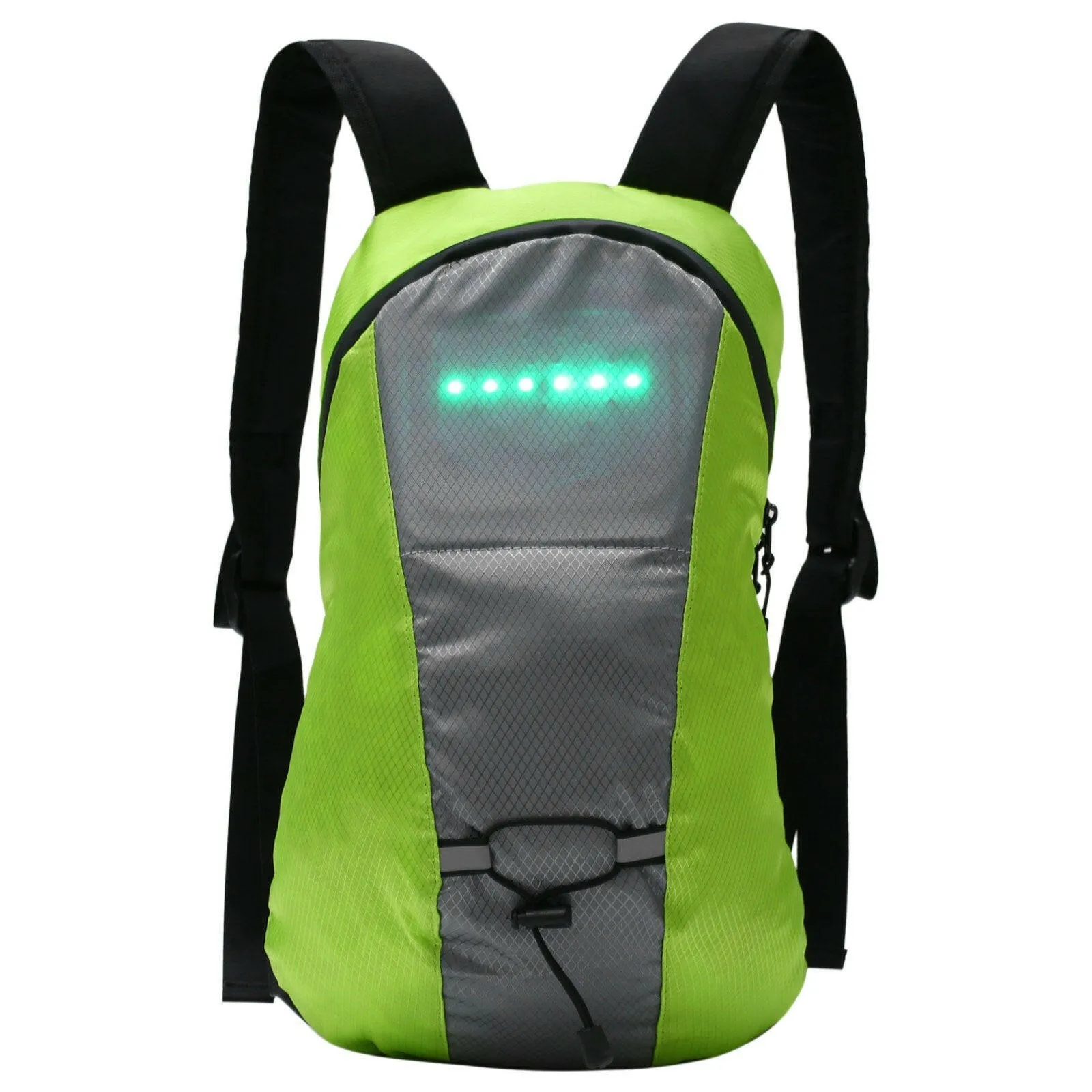 Wireless LED Signal Light Direction Indicator USB Rechargeable LED Turn Signal   Backpack Attached Light