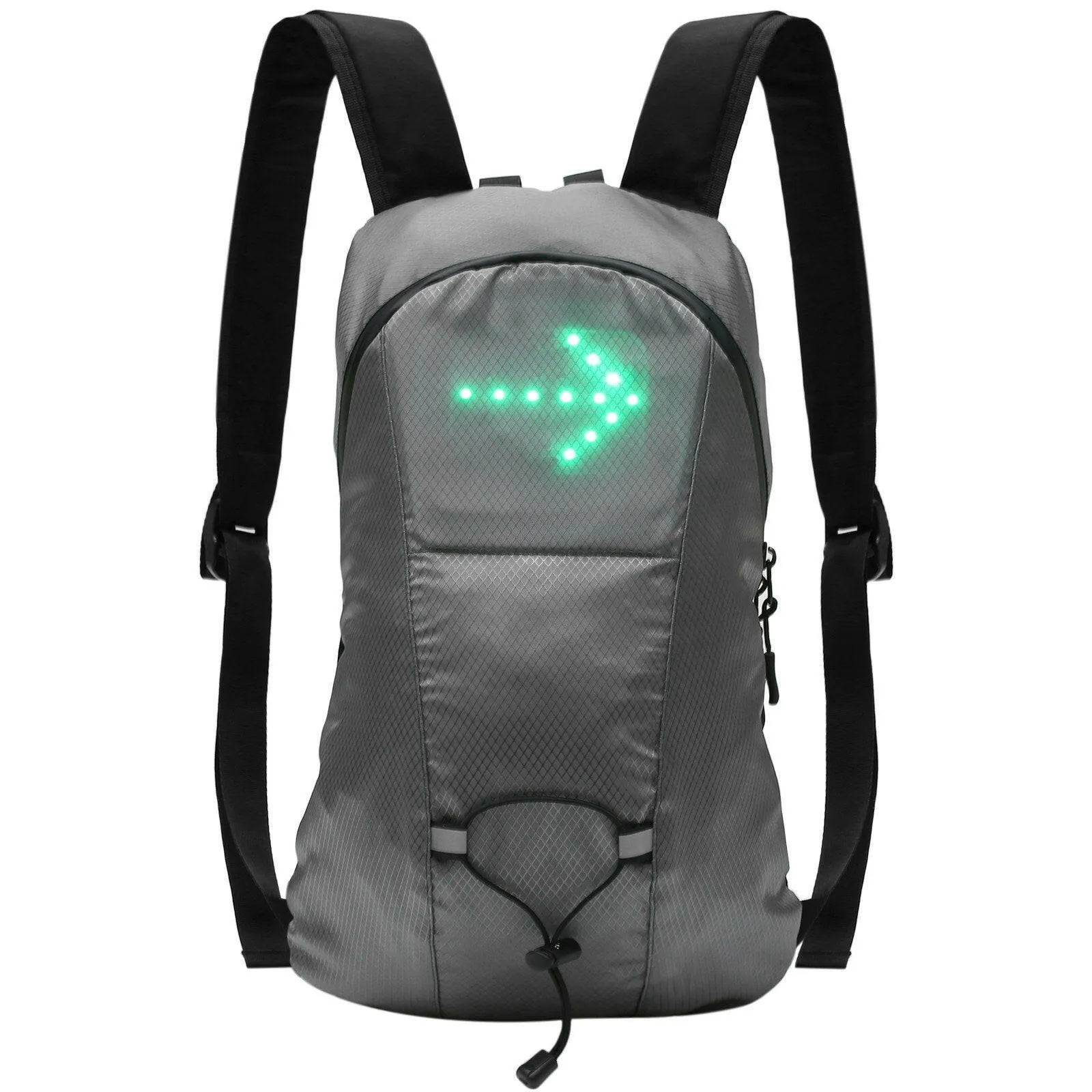 Wireless LED Signal Light Direction Indicator USB Rechargeable LED Turn Signal   Backpack Attached Light