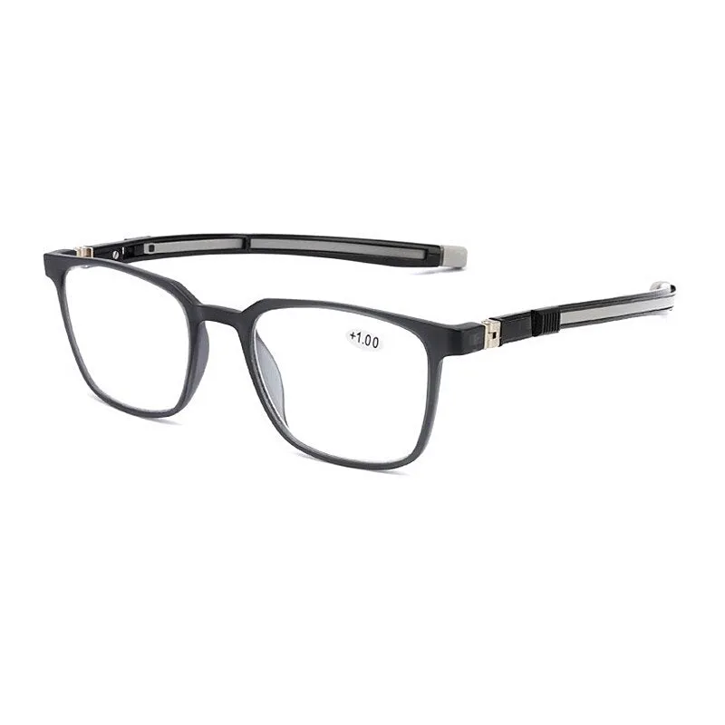 Yimaruili Unisex Full Rim Acrylic Frame Presbyopic Reading Glasses Anti Blue Light Lenses TR809-2