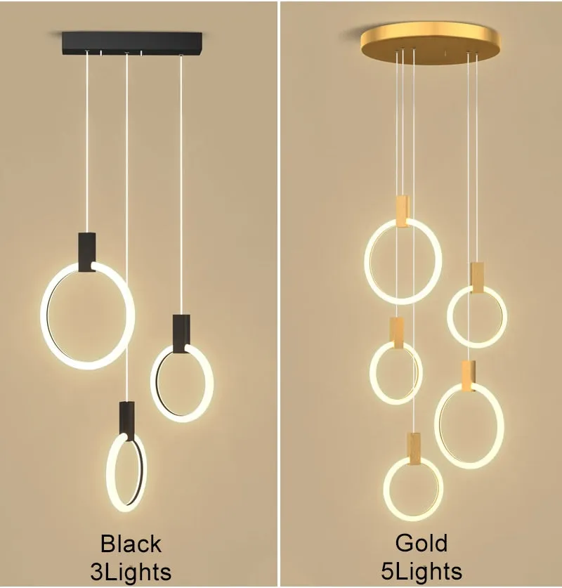 YLK Omishi - Rounded base Luxury modern acrylic chandelier for staircase large